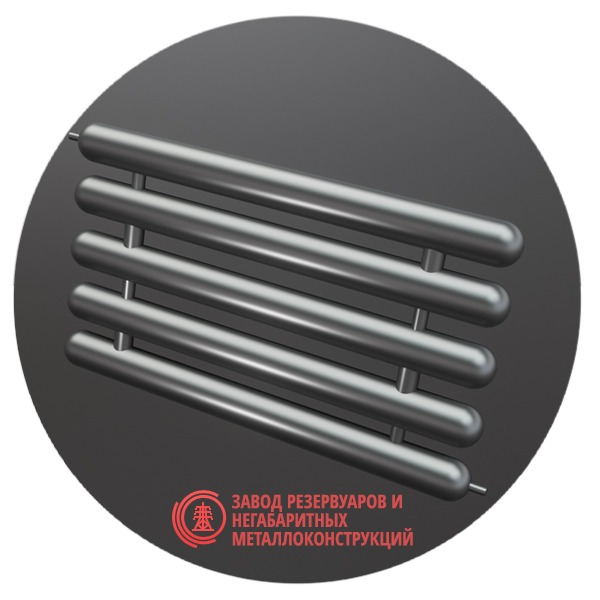 Регистры отопления пятирядные РСЭ-5x133x4.0-5000 мм